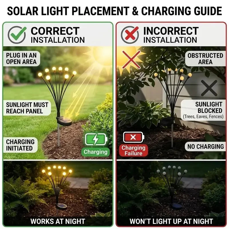 Outdoor Solar Firefly LED Lights