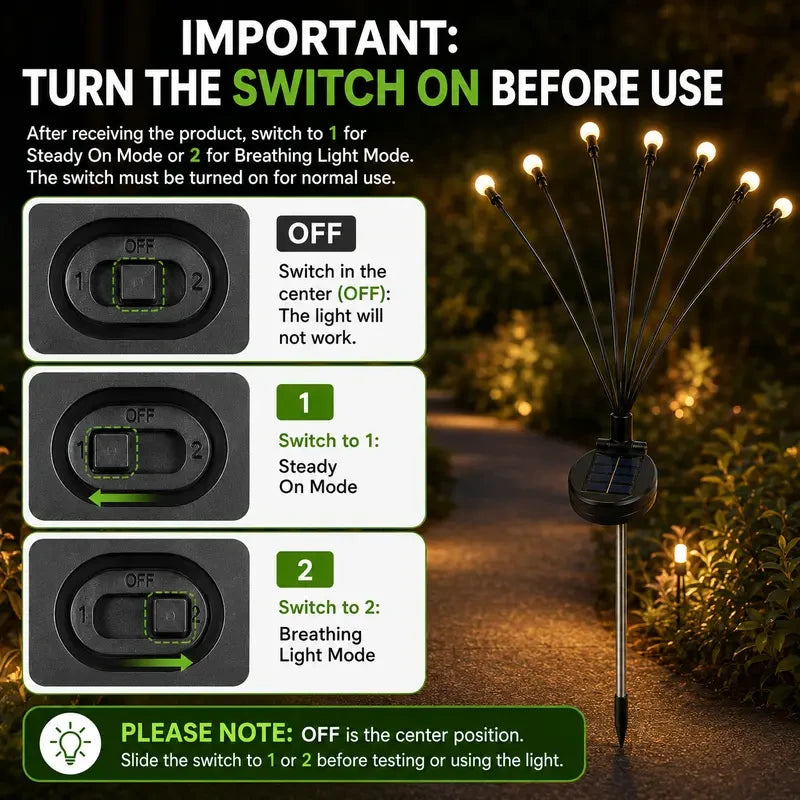 Outdoor Solar Firefly LED Lights